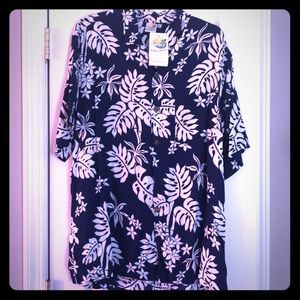 hibiscus floral Hawaiian Shirt by Makai Beach.
